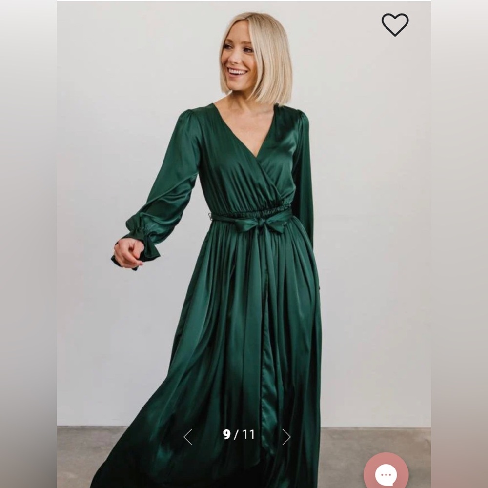 Baltic born Holly satin maxi dress